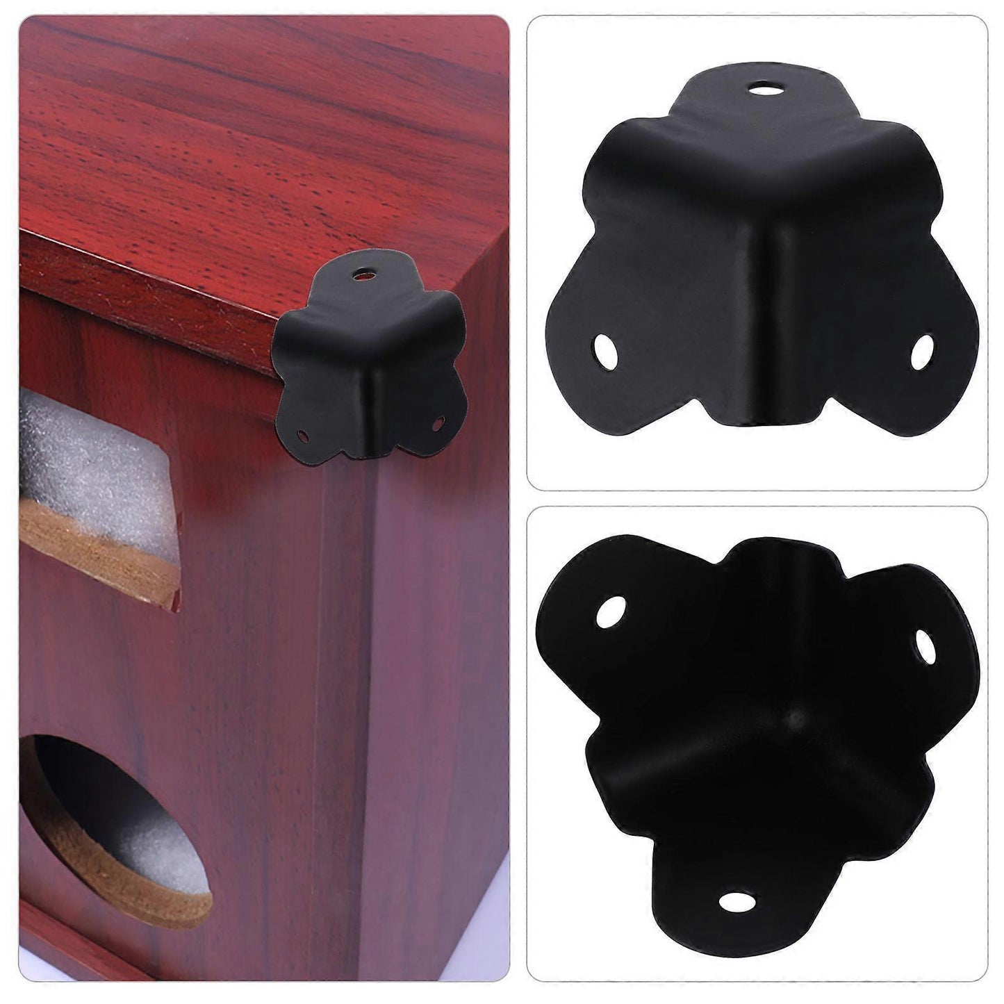 16pcs Metal Speaker Corner Protectors - Rounded Cabinet Box Edge Guards V1263-JX-4503