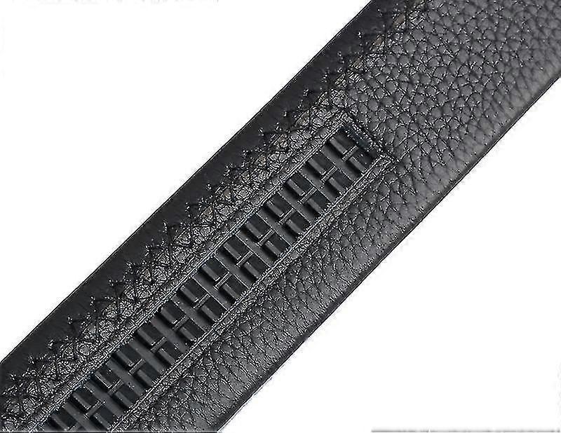 Men's Leather Belt with Automatic Buckle, Litchi Grain Business Style V1263-JX-4644