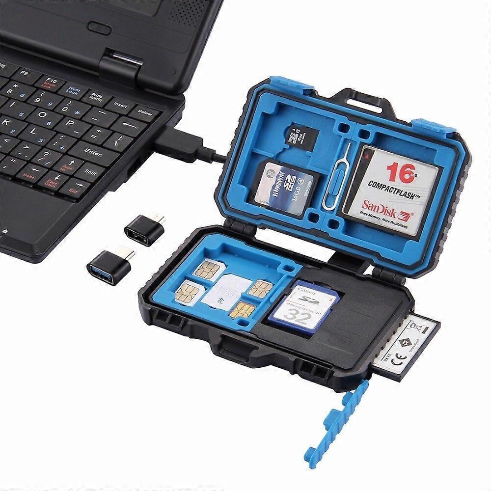 USB 3.0 Memory Card Reader 22-in-1 with Case, SD TF CF Card Adapter with OTG V1263-JX-4724