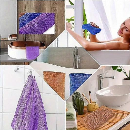 African Long Net Bath Sponge, Exfoliating Wash Cloth V1263-JX-4861