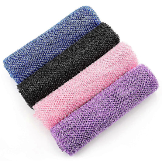 4pcs African Long Net Bath Sponge, Exfoliating Mesh Washcloth V1263-JX-4871