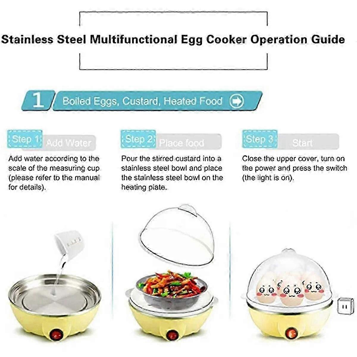 Rapid 7-Egg Electric Cooker for Hard Boiled Eggs V1263-JX-4945