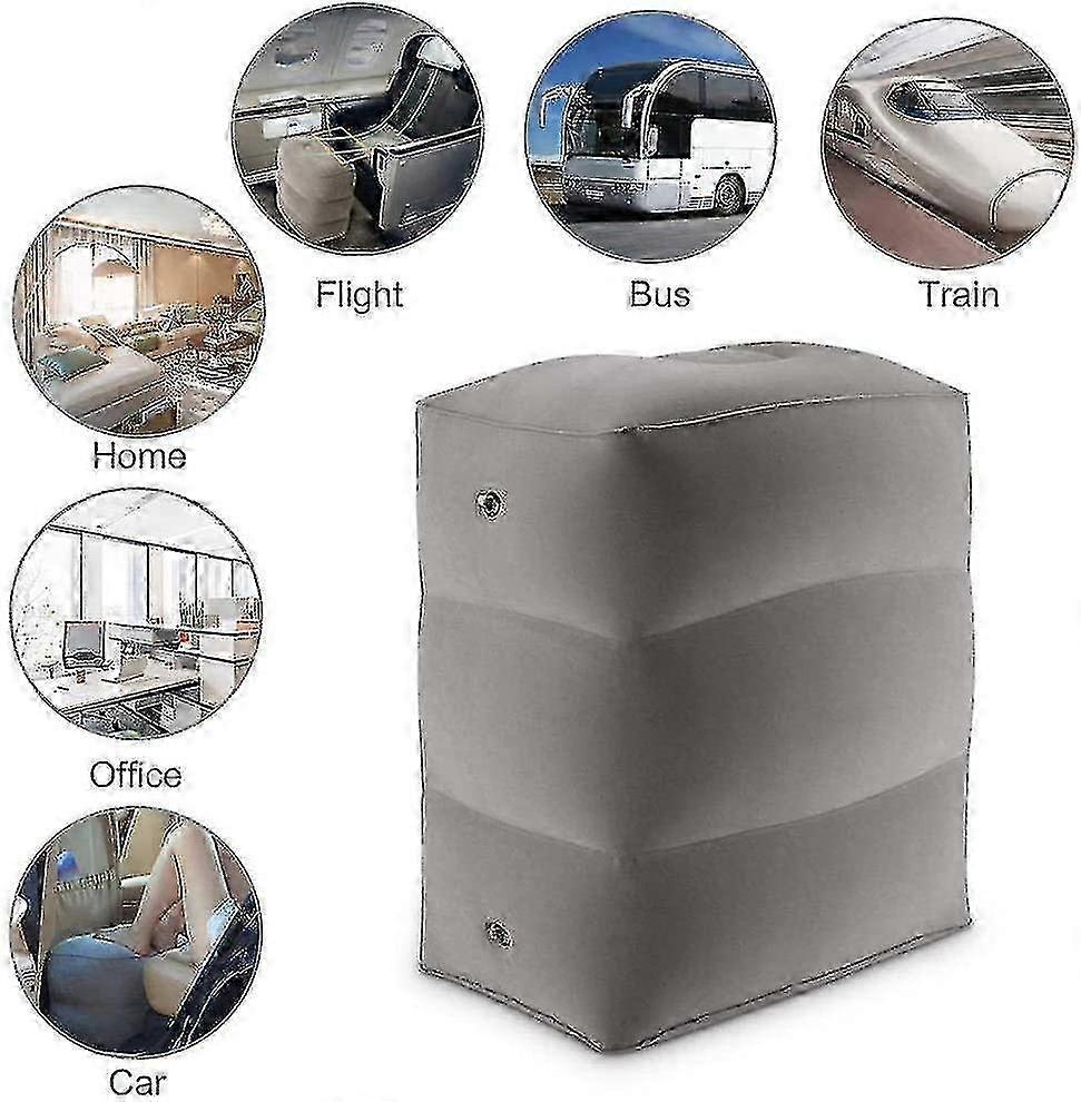 Inflatable Leg & Foot Rest Pillow for Travel, Adjustable Cushion V1263-JX-4968