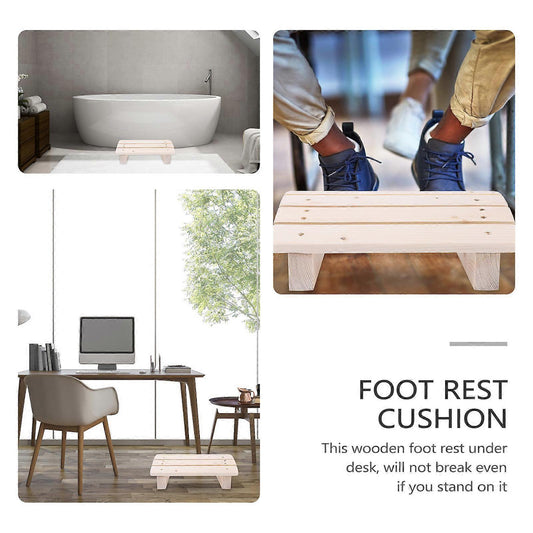 Wooden Tilted Desk/Bathroom Foot Rest Stool, 30*20*11cm V1263-JX-4987