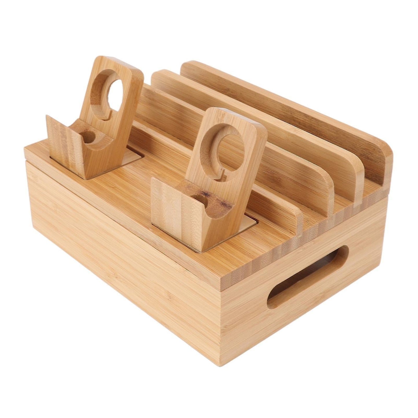 Bamboo 5-Port Charging Station Rack for Phones/Tablets/Watches V1263-JX-5011