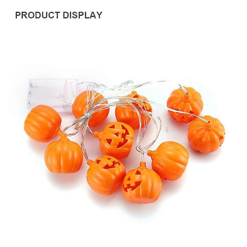 Halloween Pumpkin LED String Lights, 10 Bulbs, Room Decoration V1263-JX-5070