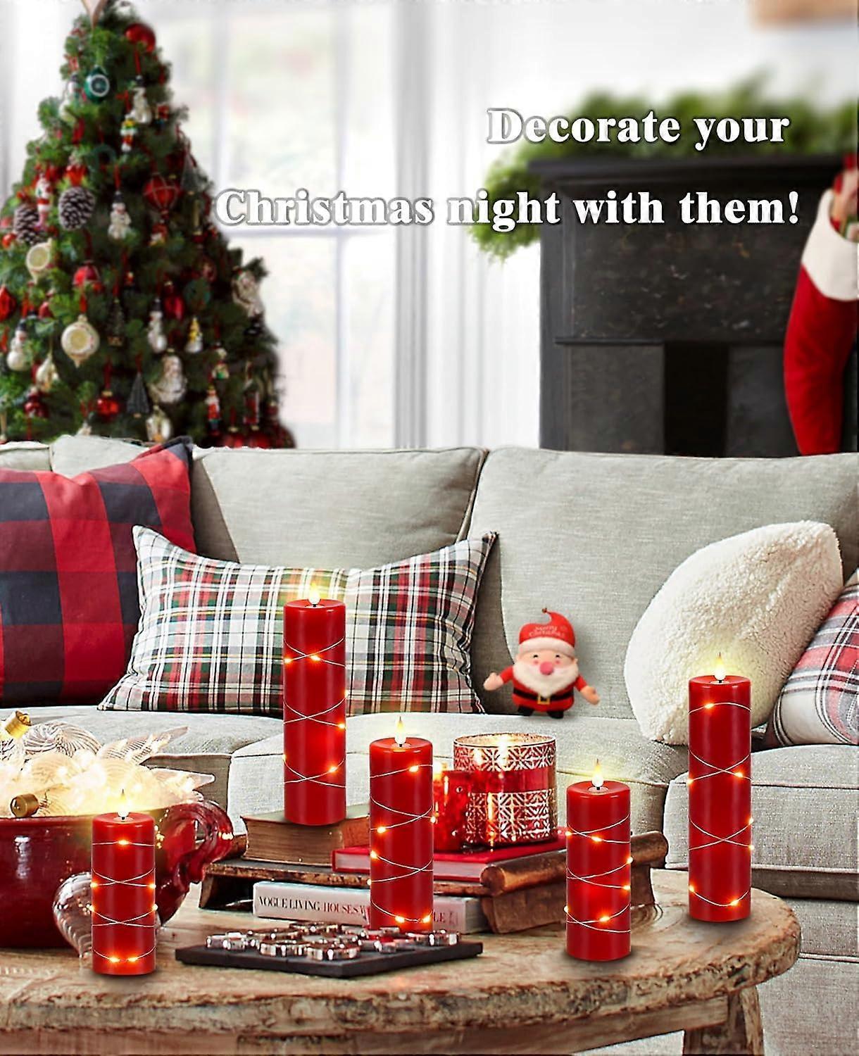 5 Pack LED String Lights with Remote, Star Clear Lights, Timer Function V1263-JX-5092