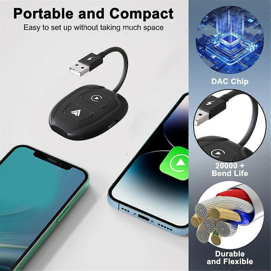 Wireless CarPlay Video Adapter, Smart CarPlay Box Converter V1263-JX-5107