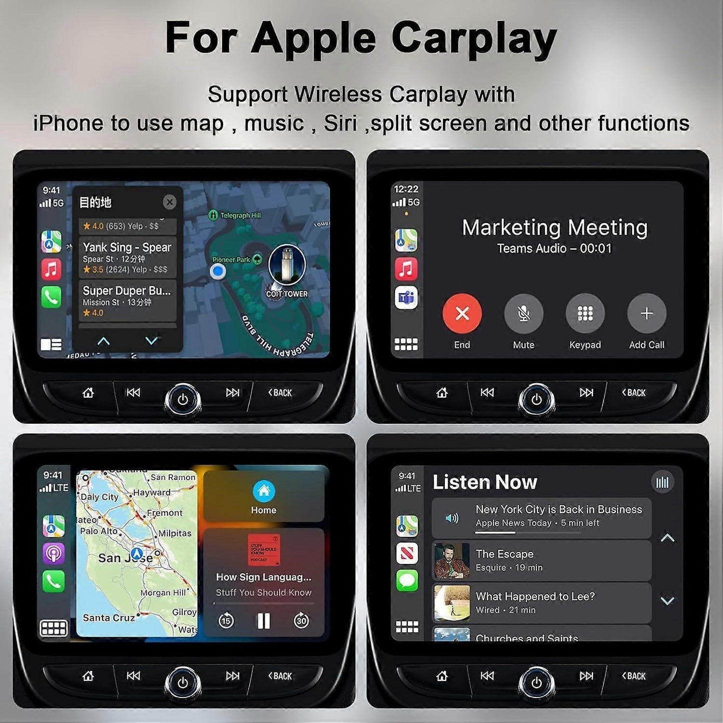Wireless CarPlay Adapter, Converts Wired to Wireless for iPhone V1263-JX-5109
