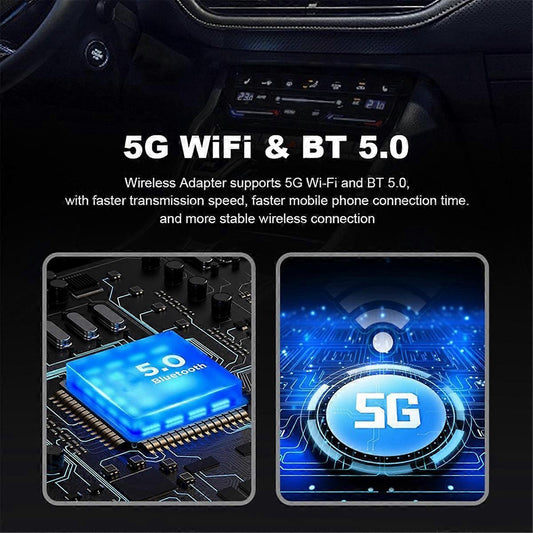 CarPlay Adapter for Android Auto, Wired to Wireless Dongle V1263-JX-5122