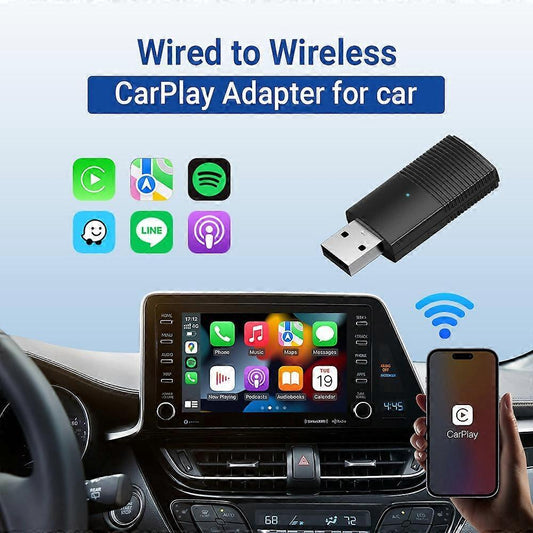 Mini Wireless CarPlay Adapter, Wired to Wireless Dongle for iPhone V1263-JX-5135