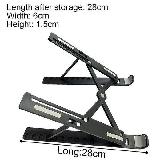 Foldable Adjustable ABS Laptop Stand, Ergonomic Tablet/Computer Holder V1263-JX-5164