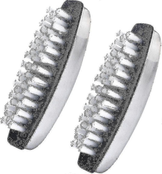 2pcs Fingernail Bristle Cleaning Brushes, Hand Massage Scrub V1263-JX-5328