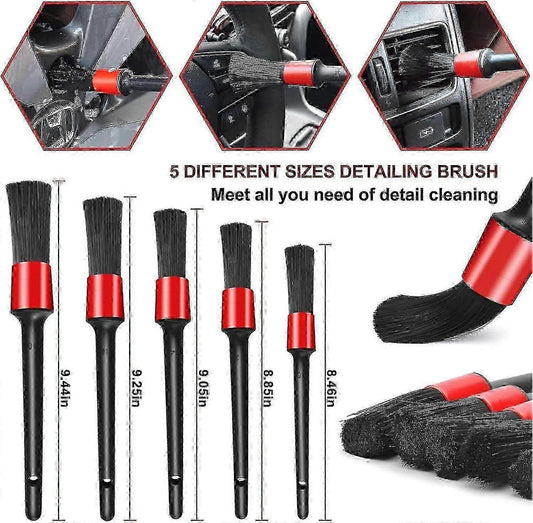 18pcs Car Cleaning Brush Kit, Auto Detailing & Drill Brushes V1263-JX-5332