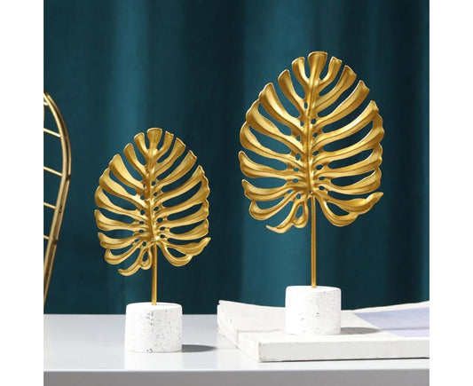 Iron Monstera Leaf Ornament Photo Prop Living Room Desktop TV Cabinet Decoration- S V1263-JX-535