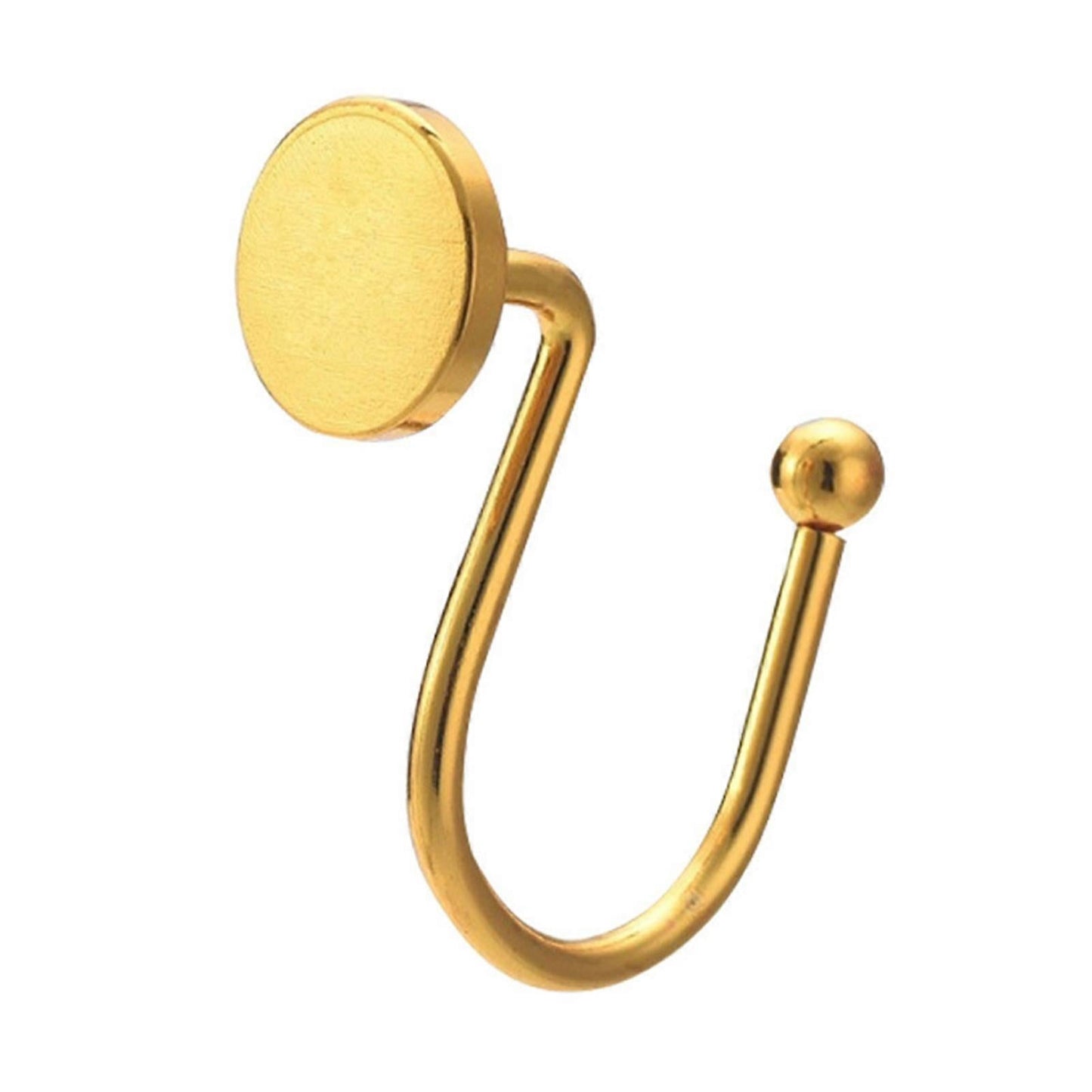 Metal Shower Curtain Hooks Heavy Duty Decorative Curtain Rod Hooks V1263-JX-5371