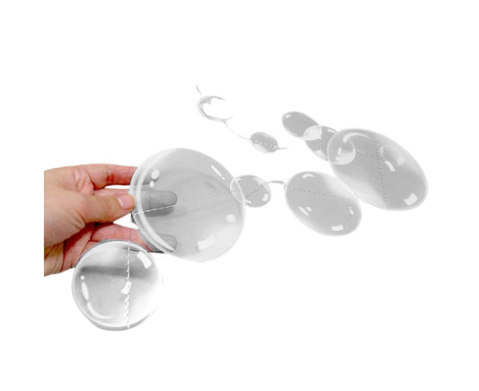 2Pcs Bubble Hanging Flags for Home-White V1263-JX-547