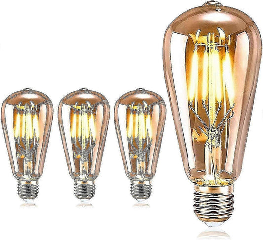 4pcs Edison Vintage LED Bulbs Retro Decorative Light Bulbs V1263-JX-5486