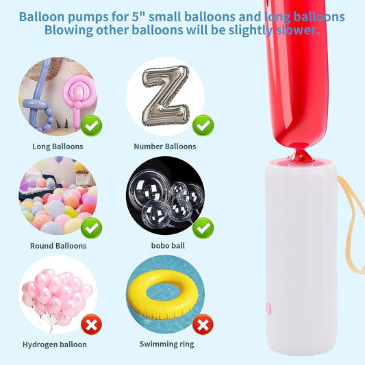 Electric Balloon Pump Portable Air Inflator Blower Machine for Birthday Party V1263-JX-5529