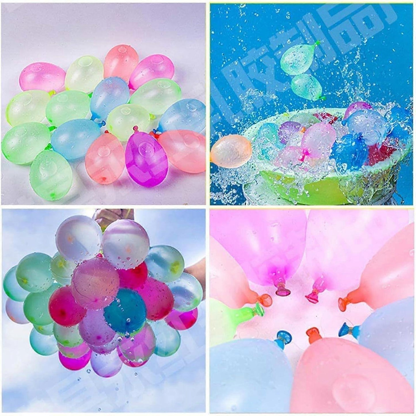 Water Balloon Pump with 500 Balloons Hand Filler for Outdoor Play V1263-JX-5530