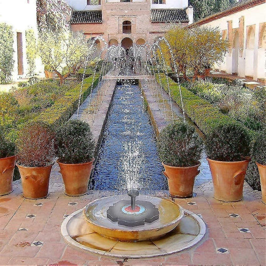 Solar Fountain Pump with 4 Nozzles for Bird Bath Garden V1263-JX-5569