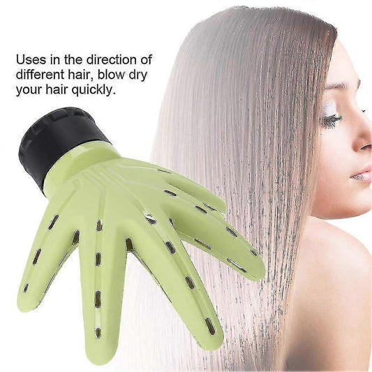 Green Hair Dryer Diffuser Attachment for Natural Curls V1263-JX-5591
