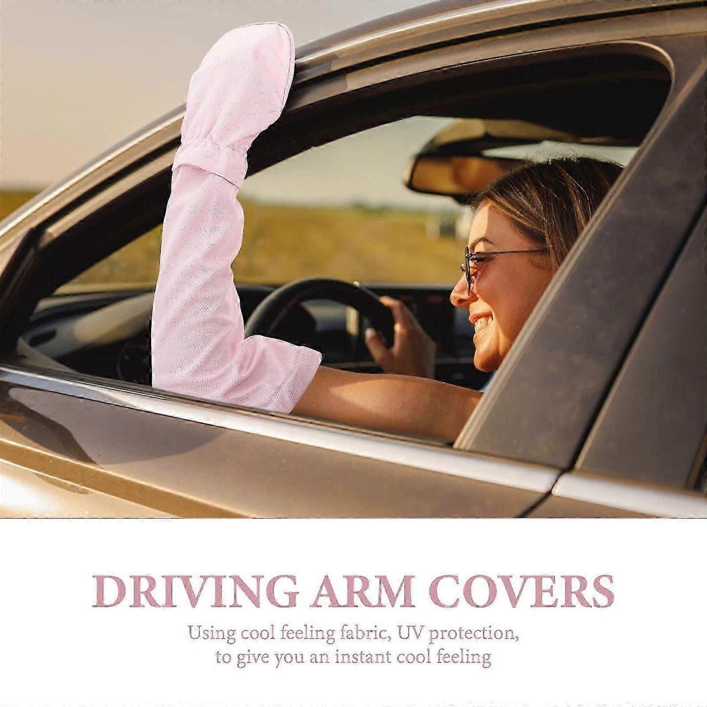 1 Pair Cycling Arm Sleeves Cooling Skin-Friendly Sports Covers V1263-JX-5636