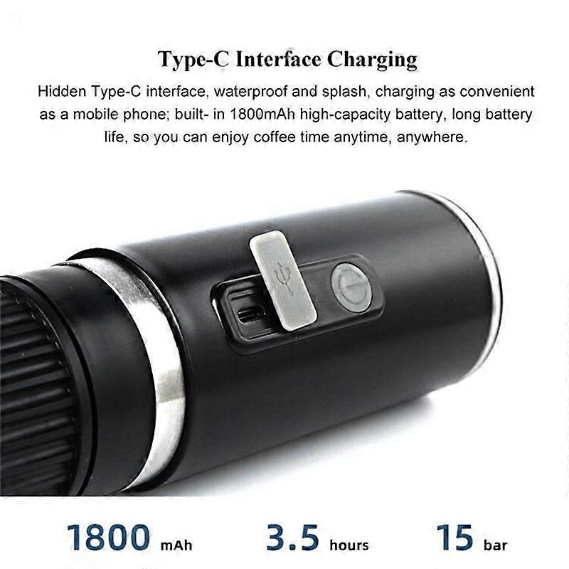 Portable Espresso Coffee Machine for Car & Home Capsule Electric Coffee Maker V1263-JX-5698
