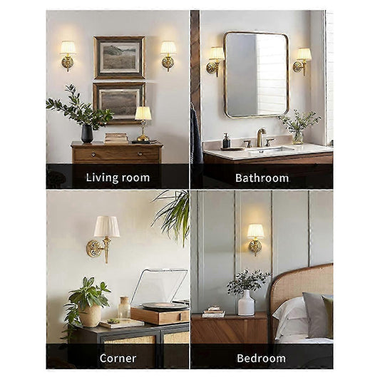 Battery Operated Wall Sconce Light Set of 2 V1263-JX-5793