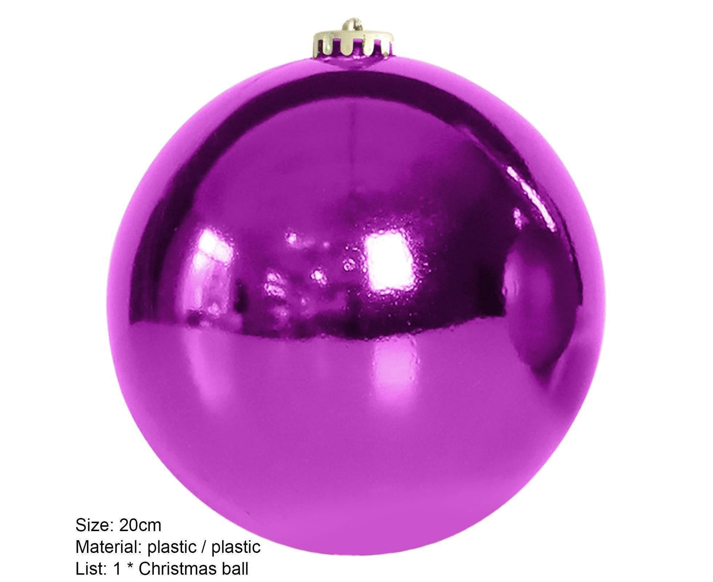 Electroplate Xmas Balls-Purple V1263-JX-585