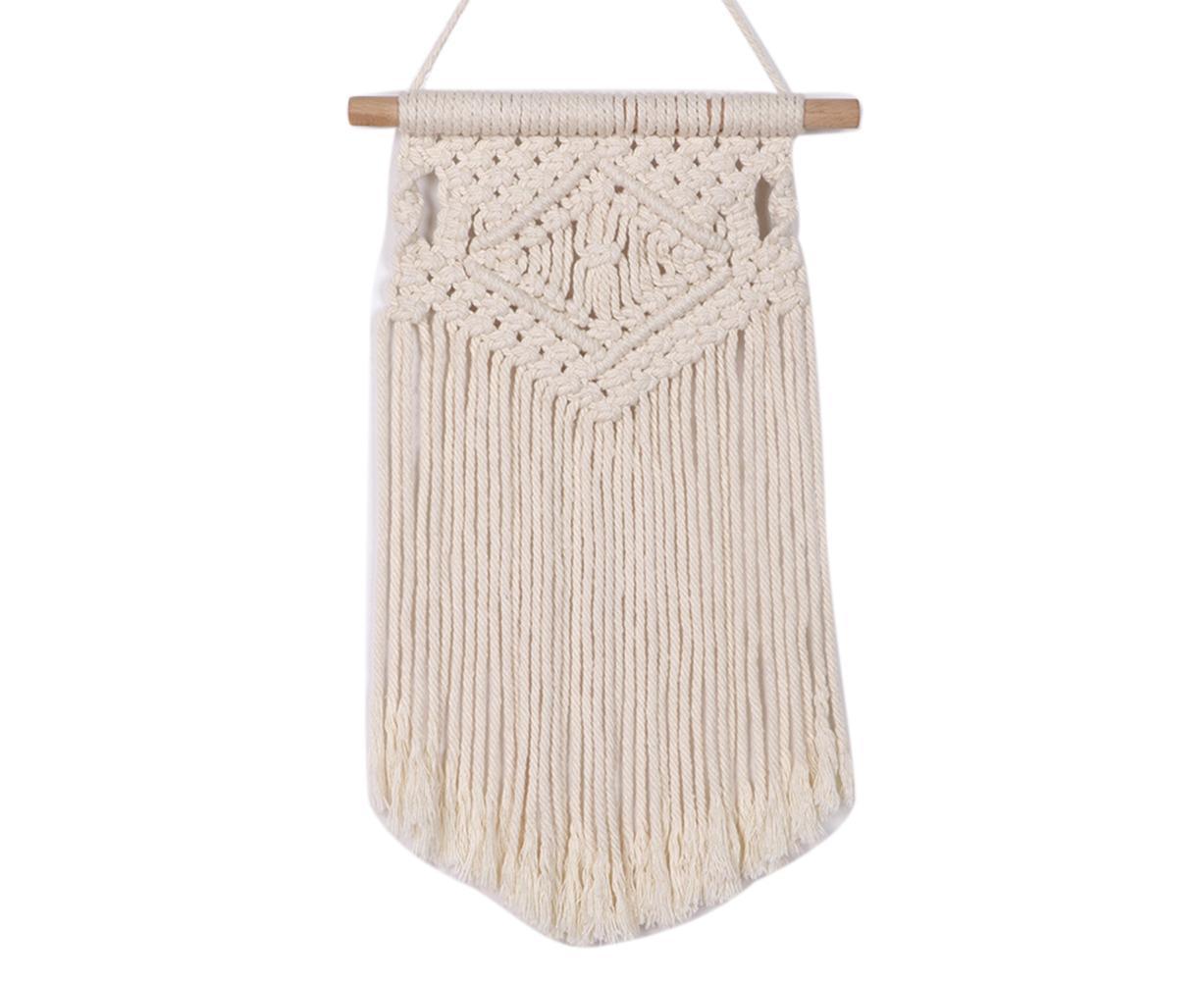 Boho Handwoven Wall Hanging Tassel Tapestry Craft Wedding Home Dorm Room Decor-6# V1263-JX-595