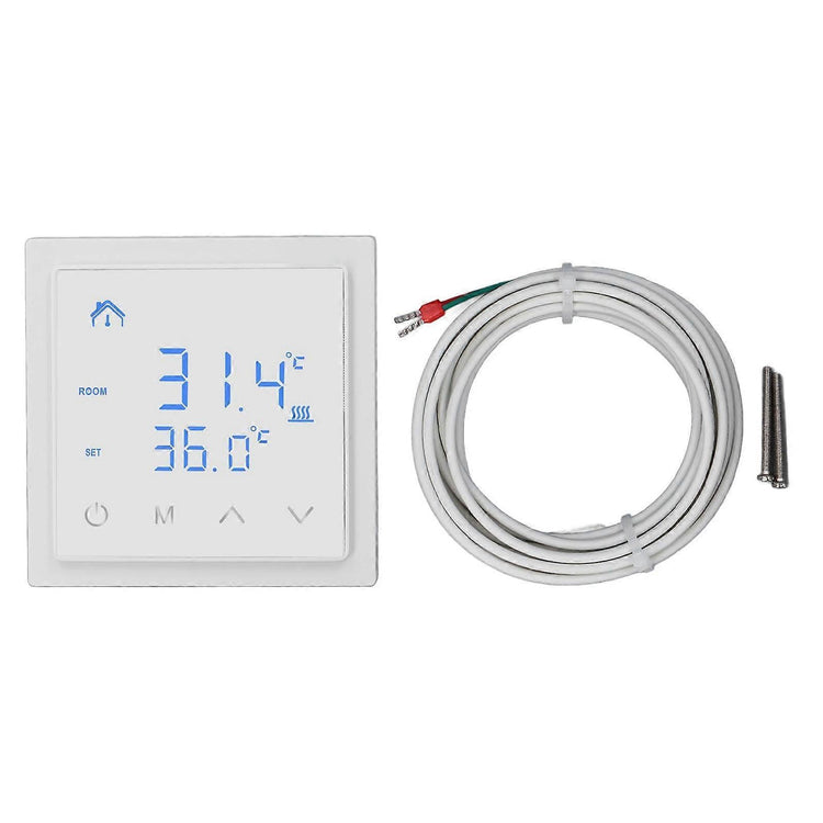 Electric Underfloor Heating Thermostat LED Display High Accuracy 16A Temperature Controller V1263-JX-5973