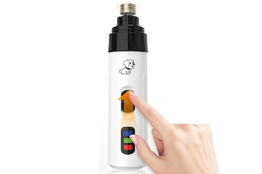 2-Speed Dog Nail Grinder Pet Nail Grinder Super Quiet Rechargeable Electric Dog Nail Trimmer for Large Medium V1263-JX-6204