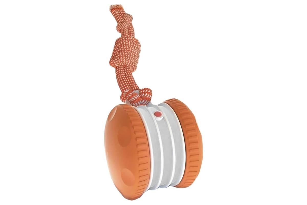 Interactive Pet Rolling Ball Toy Rechargeable Automatic Play Ball for Cats and Dogs - Orange V1263-JX-6257-1