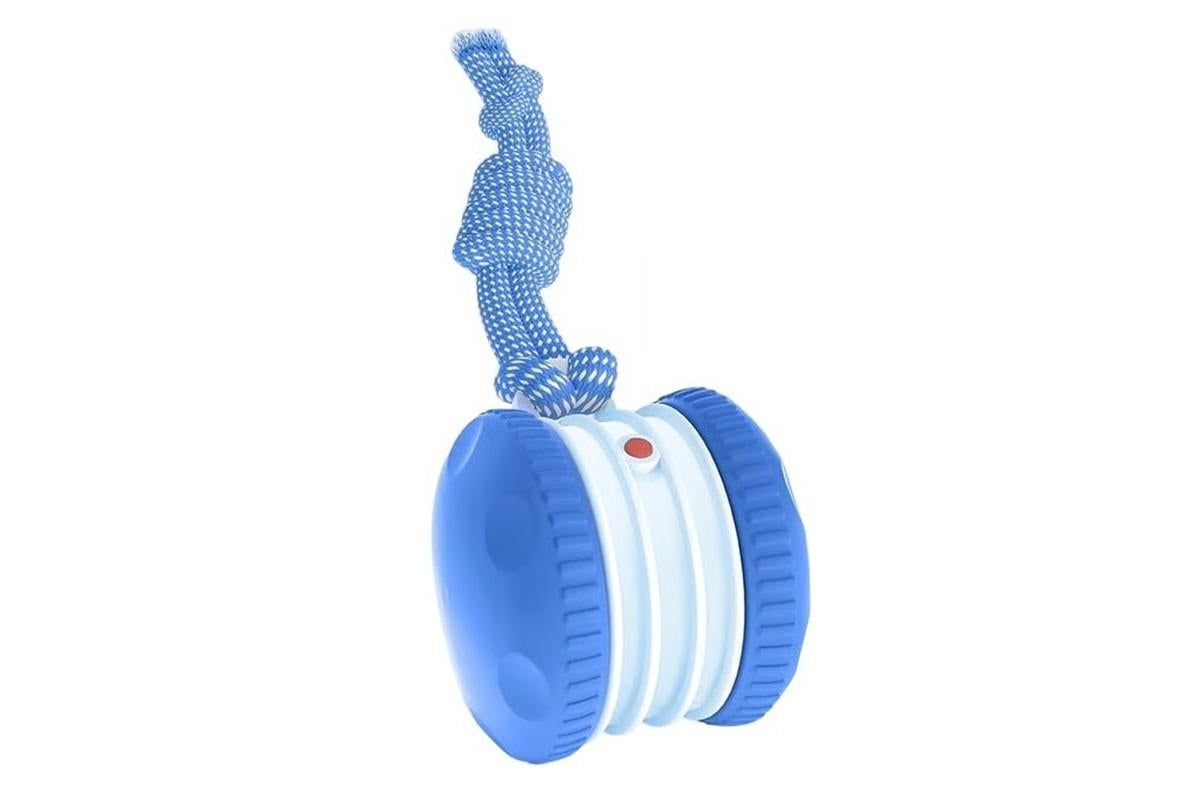 Interactive Pet Rolling Ball Toy Rechargeable Automatic Play Ball for Cats and Dogs - Blue V1263-JX-6257-2