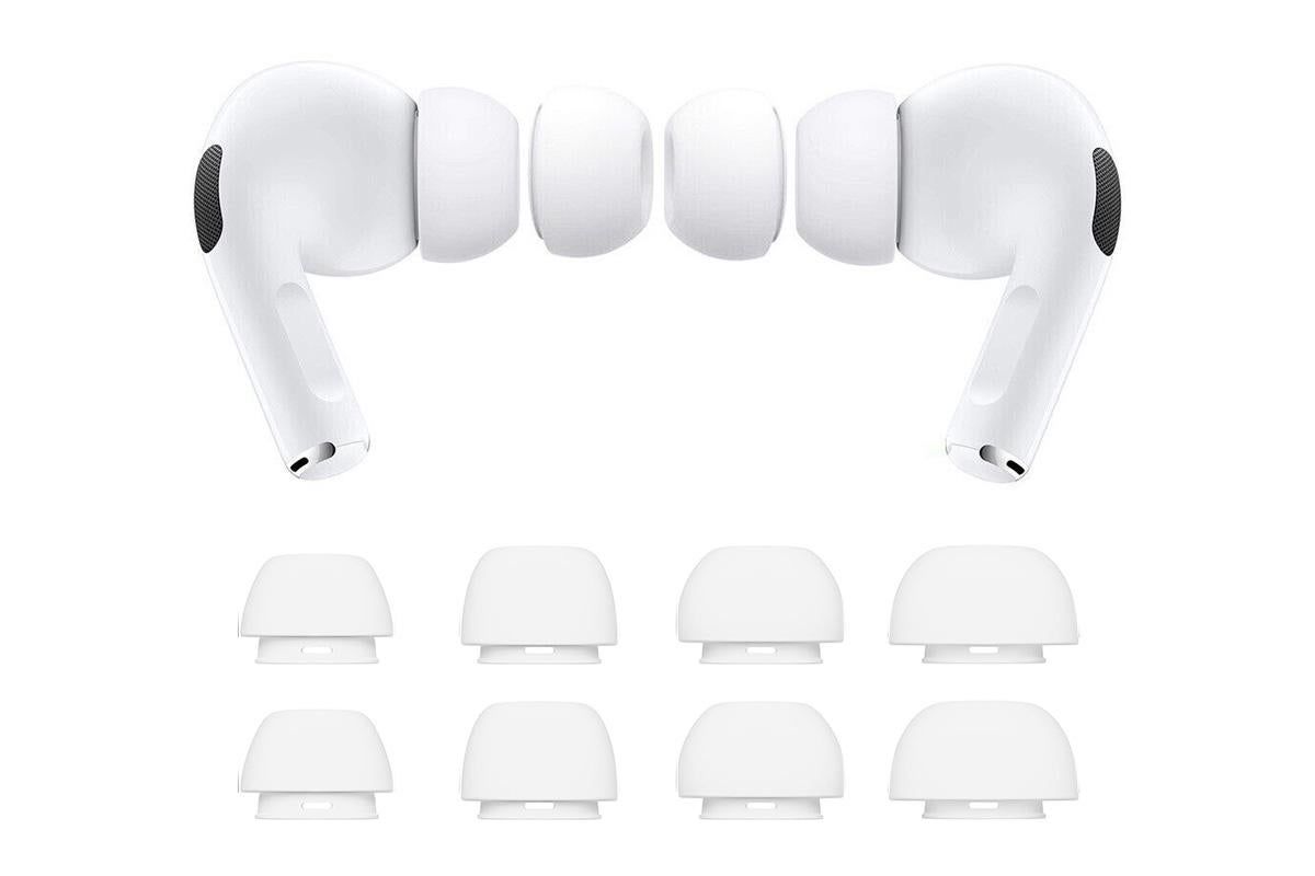 4 Pairs Replacement Ear Tips For AirPods Pro 2nd 1st Generation With Portable Storage Box V1263-JX-6263