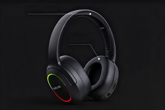 Wireless Gaming Headset Headphone with Microphone Volume - Black V1263-JX-6269-2