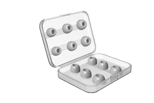 Replacement Ear Tips for AirPods Pro Memory Foam Ear Buds Anti-Slip Eartips with Portable Storage Box -Gray V1263-JX-6275