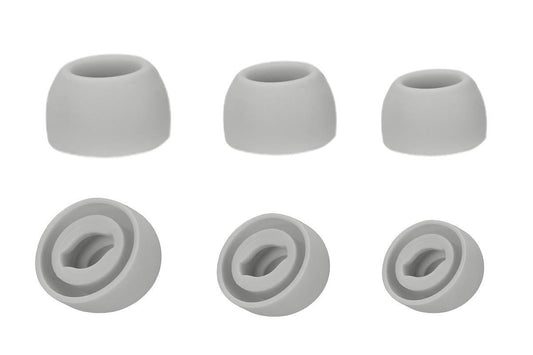 3-Pair Silicone Replacement Ear Tips for Samsung Galaxy Buds Pro - Light Grey V1263-JX-6278-1