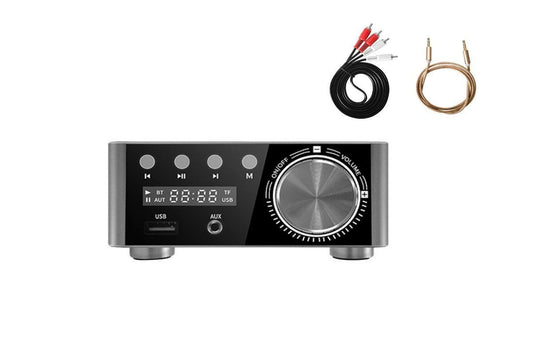 HIFI BT5.0 Digital Amplifier Stereo Audio Amp 2x80W Sound Power Audio Receiver Stereo AMP USB AUX for Phone V1263-JX-6283