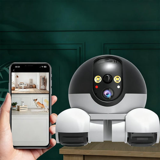 Tank Shape Smart Security Camera with Dual Screen Monitoring V1263-JX-6288