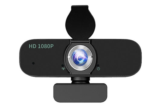 Full HD 1080P Webcam with Built-in Mic Wide Angle Auto Focus Privacy Cover for PC/Laptop Plug and Play USB V1263-JX-6309