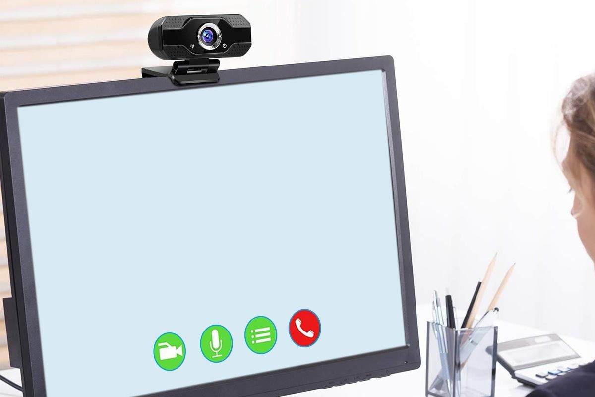 1080P Full HD USB Webcam with Microphone for PC Desktop and Laptop V1263-JX-6318