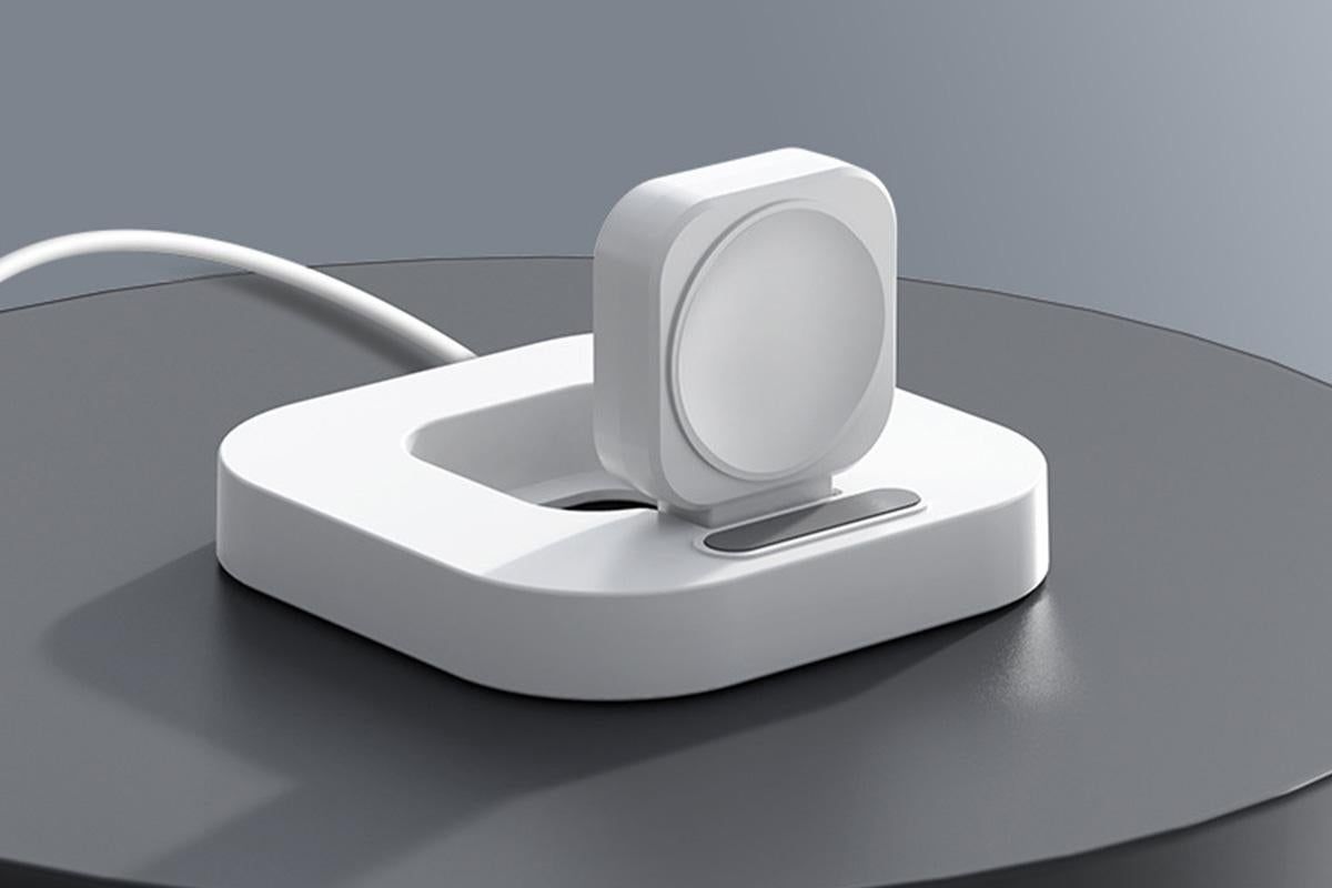 Portable Charging Dock for Apple Watch Wireless Watch Charger Stand Compatible with Apple Watch -White V1263-JX-6415-1