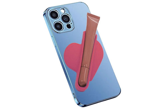 Holder for Rhode Skin Lip Lipstick Holder for Phone Case Peel and Stick Silicone Cover -Rose & Wine Red V1263-JX-6422-1