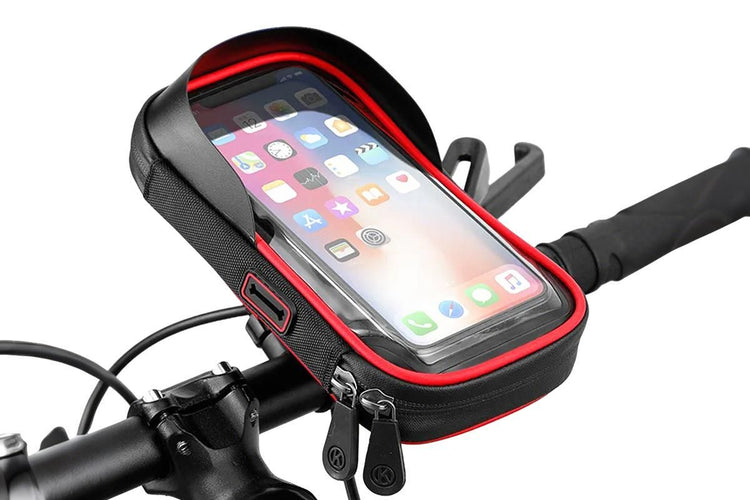 Bike Frame Bag Waterproof Bike Phone Mount Holder Bikes Accessories Gifts - Red V1263-JX-6449-3