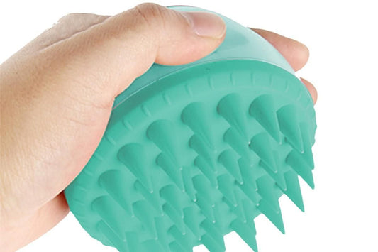 Hair Scalp Massager Shampoo Brush -Green V1263-JX-6511-2