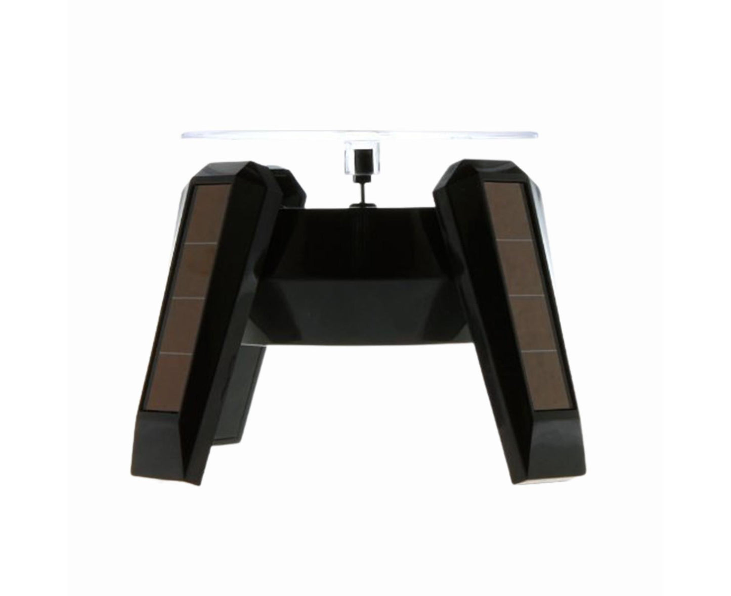 360-Degree Rotating Solar Display Stand Turntable Phone Holder with LED Light-White V1263-JX-652
