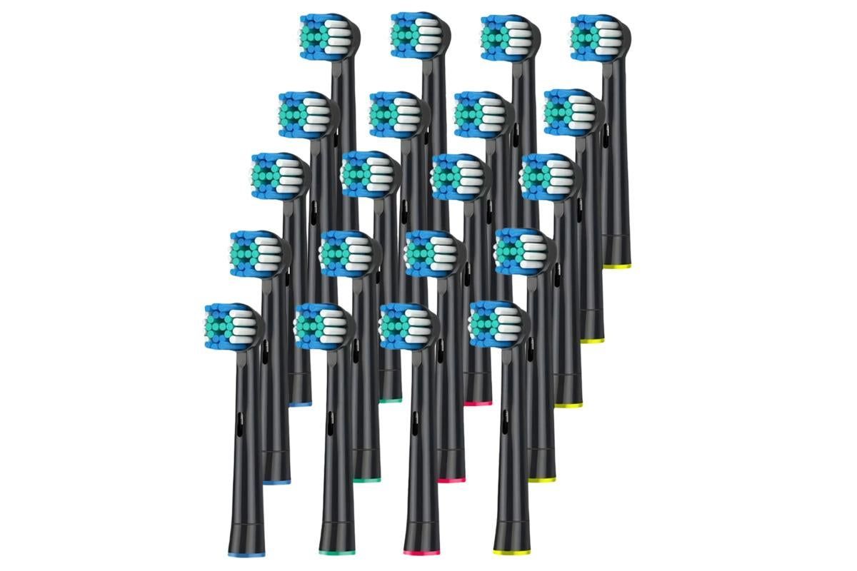 20 Pack Replacement Heads for Oral B Soft Electric Toothbrush Heads V1263-JX-6535