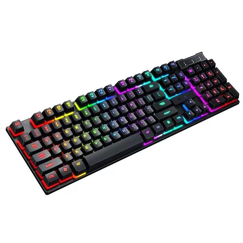104 Keys Mechanical Gaming Keyboard Wired Backlit Keyboard Hot-Swap Mechanical Keyboard Wired Gaming Keyboard V1263-JX-6696-2